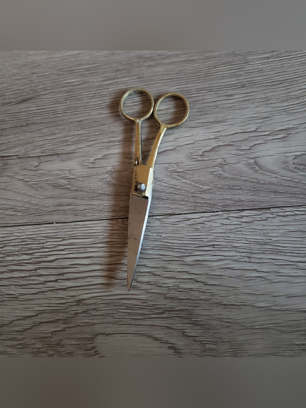 Small brass scissors